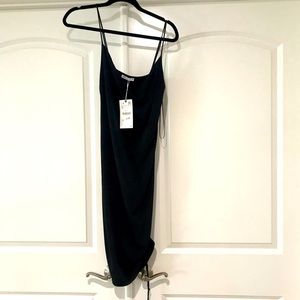 Zara black slip dress